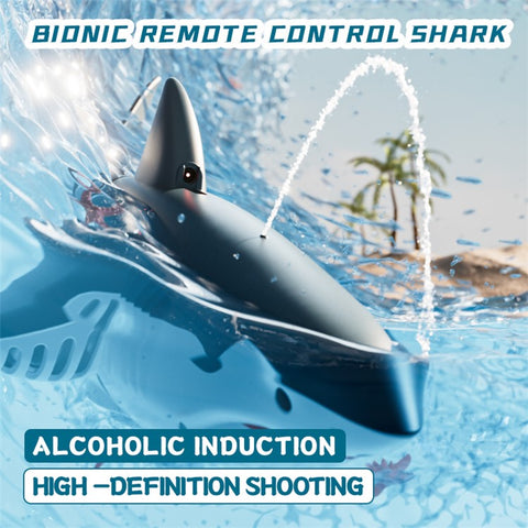 4DRC S6 Bionic Remote Control Shark Spray Water Toy with Camera Electric Megalodon RC Toy, 2 Batteries