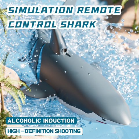 4DRC S6 Remote Control Bionic Shark Electric Spray Water RC Toy with 1 Battery (No Camera Lens)