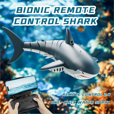 4DRC S6 Remote Control Bionic Shark Electric Spray Water RC Toy with 1 Battery (No Camera Lens)