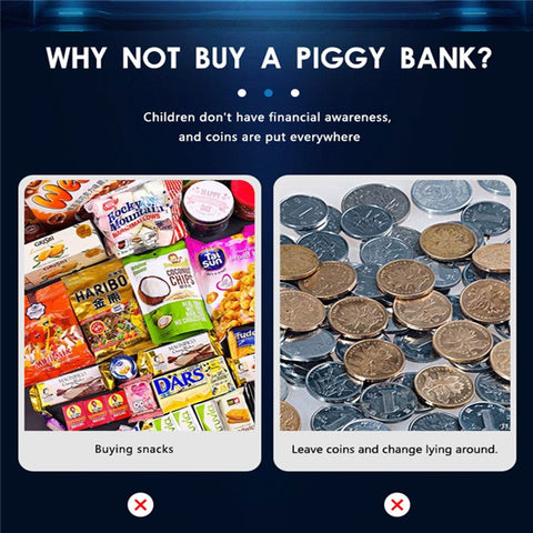 Cartoon Automatic Coin Counting Piggy Bank Robot for Kids Interactive Money Box (USD Version)