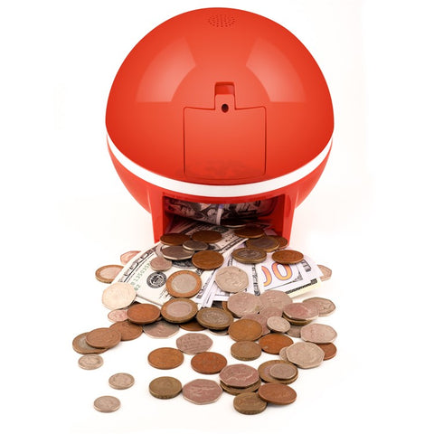 Smart Coin Bill Recognizing Piggy Bank for Kids Automatic Counting Money Box (USD Version)