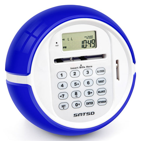 Smart Coin Bill Recognizing Piggy Bank for Kids Automatic Counting Money Box (USD Version)