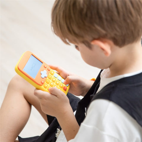 KOOOL K45 II Cartoon Children Math Calculator Learning Machine Mini Math Exercise Pad for Primary / Middle School Students