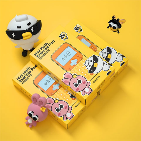 KOOOL K45 II Cartoon Children Math Calculator Learning Machine Mini Math Exercise Pad for Primary / Middle School Students