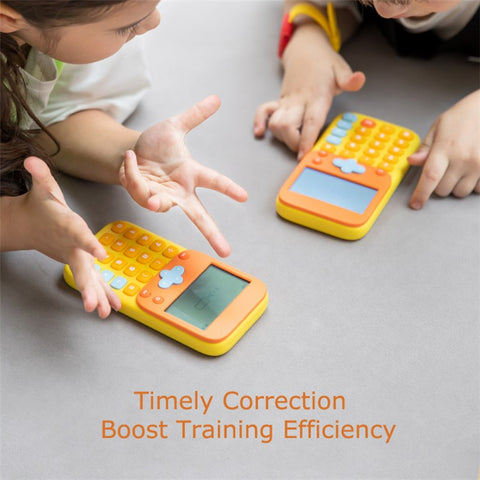 KOOOL K45 II Cartoon Children Math Calculator Learning Machine Mini Math Exercise Pad for Primary / Middle School Students