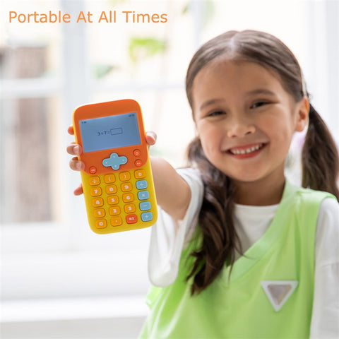 KOOOL K45 II Cartoon Children Math Calculator Learning Machine Mini Math Exercise Pad for Primary / Middle School Students