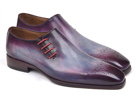 Paul Parkman Side Lace Oxfords Purple (ID#901F89)