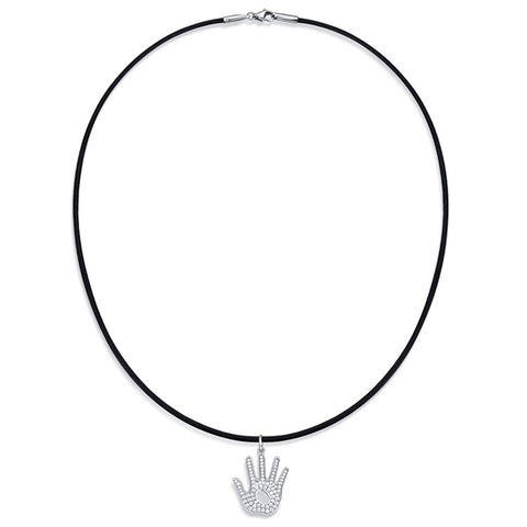 YISIXICI XL13140039 Hand Of Basketball Necklace S925 Silver Neck Jewelry