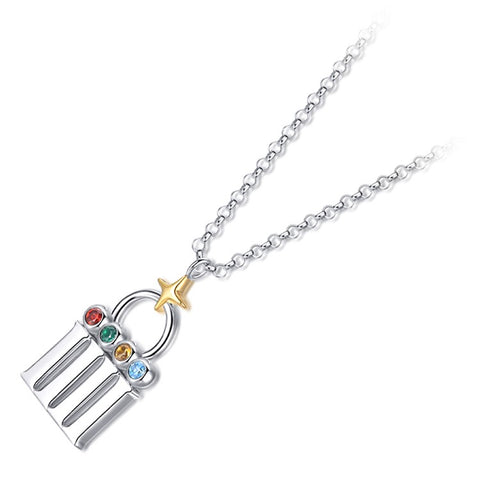 YISIXICI XL13140004 Code Of Happiness Necklace S925 Silver Neck Jewelry Birthday Gift for Girlfriend