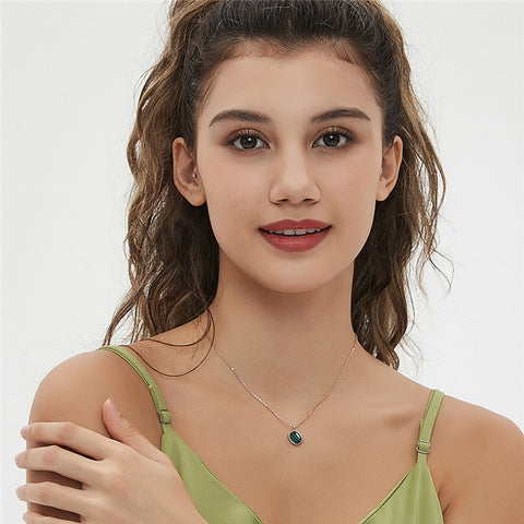 YISIXICI XL13140027 Agate Pendant Necklace Neck Jewelry Birthday Gift