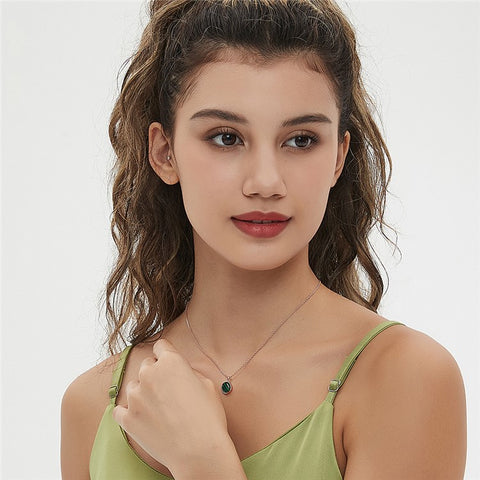 YISIXICI XL13140027 Agate Pendant Necklace Neck Jewelry Birthday Gift