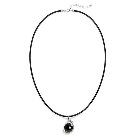 YISIXICI XL13140060 Men's Black Agate Necklace Chinese Dragon Hug Pearl Neck Jewelry Birthday Gift