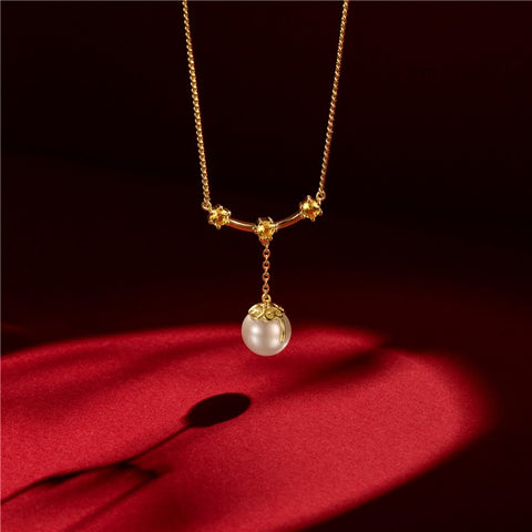 YISIXICI XL13140014 Pearl Pendant Necklace S925 Silver Neck Jewelry Women's Birthday Gift