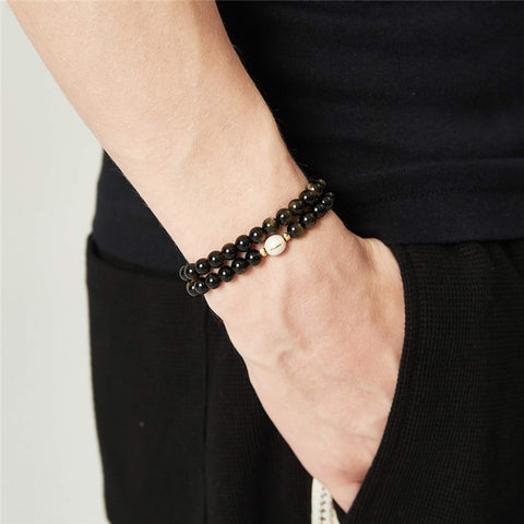 YISIXICI ZL13140006 Jade Bracelet Beaded Couple Wrist Jewelry Birthday Gift