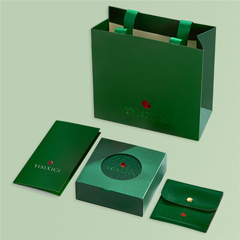 YISIXICI ZL13140001 Green Jade Bracelet Natural Beaded Wrist Jewelry Birthday Gift