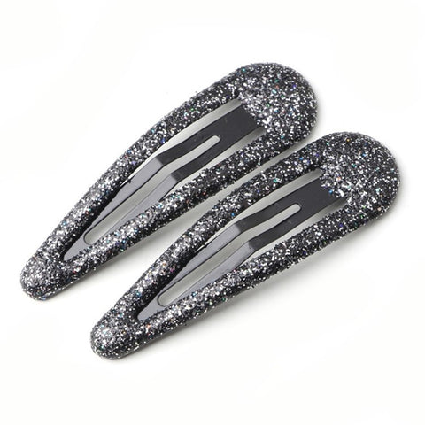 BBJ 100Pcs/Set Glitter Snap Hair Clips Non-slip Cute Hair Clip Metal Barrettes Kawaii Hair Accessories for Girls Toddlers