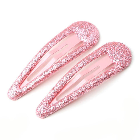 BBJ 100Pcs/Set Glitter Snap Hair Clips Non-slip Cute Hair Clip Metal Barrettes Kawaii Hair Accessories for Girls Toddlers