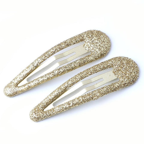 BBJ 100Pcs/Set Glitter Snap Hair Clips Non-slip Cute Hair Clip Metal Barrettes Kawaii Hair Accessories for Girls Toddlers