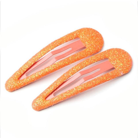 BBJ 100Pcs/Set Glitter Snap Hair Clips Non-slip Cute Hair Clip Metal Barrettes Kawaii Hair Accessories for Girls Toddlers