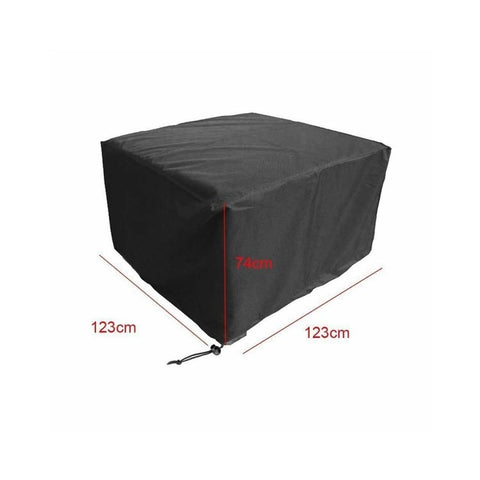 Garden Furniture Cover 210D Oxford Cloth Windproof Patio Table Cover with Buckle