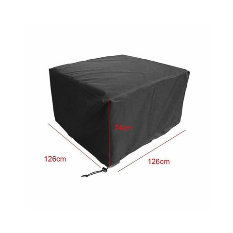 Garden Furniture Cover 210D Oxford Cloth Windproof Patio Table Cover with Buckle