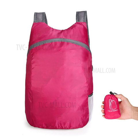 Ultra Light Waterproof Travel Portable Bag Foldable Unisex-Rose Outdoor Camping Backpack