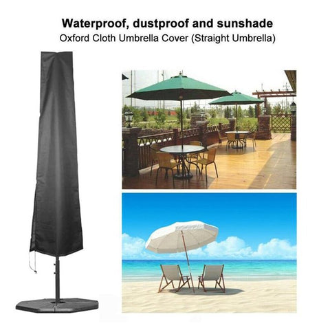 Outdoor Waterproof Oxford Cloth Straight Umbrella Cover Garden Cantilever Parasol Sunshade Cover