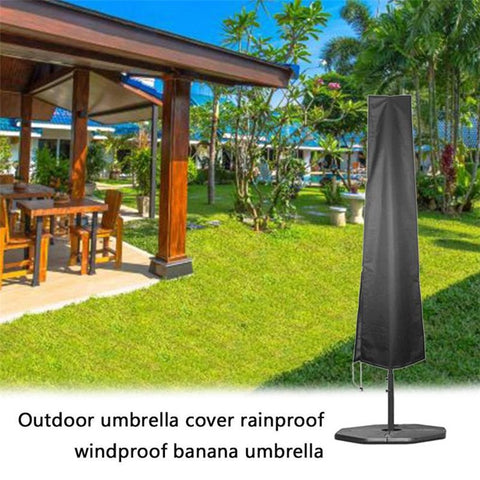 Outdoor Waterproof Oxford Cloth Straight Umbrella Cover Garden Cantilever Parasol Sunshade Cover