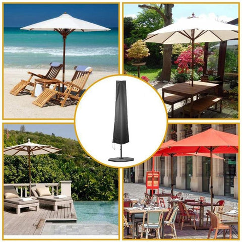 Outdoor Waterproof Oxford Cloth Straight Umbrella Cover Garden Cantilever Parasol Sunshade Cover