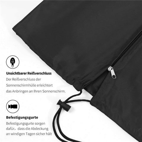 Outdoor Waterproof Oxford Cloth Straight Umbrella Cover Garden Cantilever Parasol Sunshade Cover