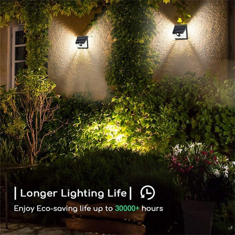 40-LED Garden Lamp Human Induction Light Outdoor Solar Motion Sensor Wall Light, 800mAh