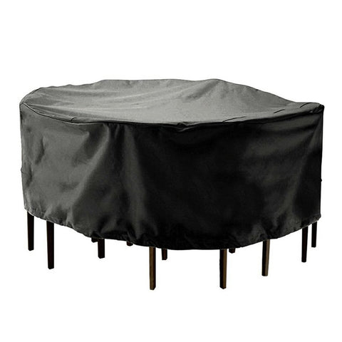 Dustproof Waterproof Outdoor Garden Round Table Cover 210T Polyester Furniture Cover