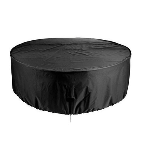 Dustproof Waterproof Outdoor Garden Round Table Cover 210T Polyester Furniture Cover