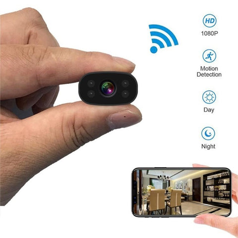 2.4G WiFi Security Camera Rechargeable Indoor Monitoring Camera with Night Vision Motion Detection (App: MTCam HD)
