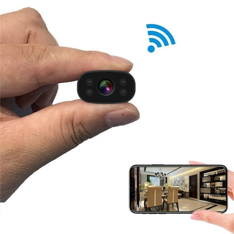 2.4G WiFi Security Camera Rechargeable Indoor Monitoring Camera with Night Vision Motion Detection (App: MTCam HD)
