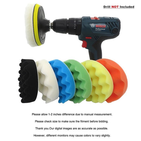 9Pcs CarPolishing Sponge Set Auto Polishing Pad Kit for Car Cleaning