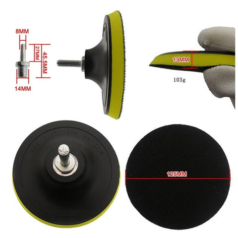 9Pcs CarPolishing Sponge Set Auto Polishing Pad Kit for Car Cleaning