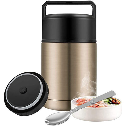 Stainless Steel Vacuum Food Jar Insulated Lunch Box Warmer Thermos Cup Cooker Pot