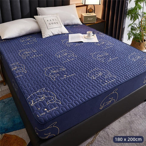 Waterproof Mattress Protector Quilted Fitted Sheet Moisture Dust Proof For Home Use