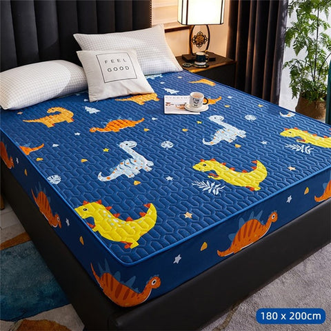 Waterproof Mattress Protector Quilted Fitted Sheet Moisture Dust Proof For Home Use