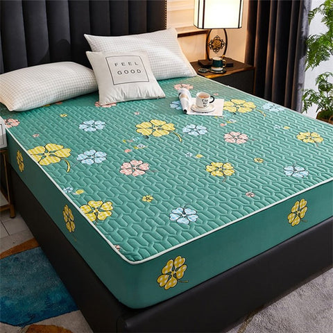 Waterproof Mattress Protector Quilted Fitted Sheet Moisture Dust Proof For Home Use