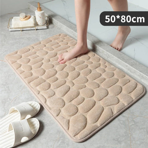 Bathroom Rug Bath Mat Memory Foam Water Absorption Floor Carpet