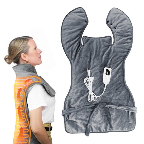 Electric Heating Pad with 6 Level Heat Settings for Back Neck Shoulder Pain Relief (With UL CE PSE ROHS)