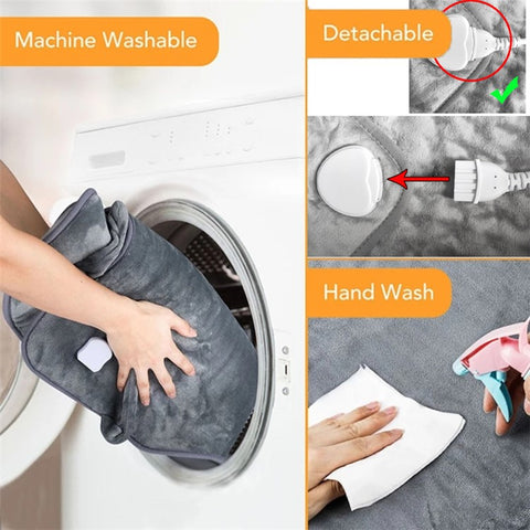 Electric Heating Pad with 6 Level Heat Settings for Back Neck Shoulder Pain Relief (With UL CE PSE ROHS)