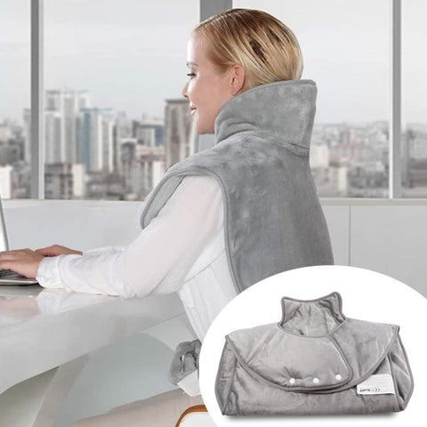 Electric Heating Pad with 6 Level Heat Settings for Back Neck Shoulder Pain Relief (With UL CE PSE ROHS)