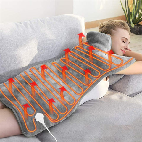 Electric Heating Pad with 6 Level Heat Settings for Back Neck Shoulder Pain Relief (With UL CE PSE ROHS)