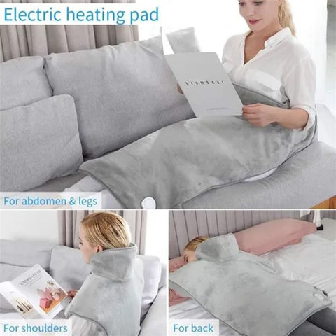 Electric Heating Pad with 6 Level Heat Settings for Back Neck Shoulder Pain Relief (With UL CE PSE ROHS)