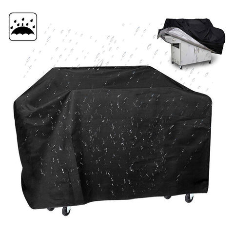 Outdoors BBQ Gas Grill Cover Waterproof 420D Polyester Stove Cover with Adjustable Hem Drawstring