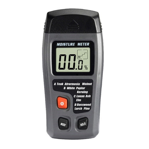 MT10 Handheld Wood Moisture Meter Digital Paper Humidity Tester for Wood Building Material Firewood Paper (No Battery)