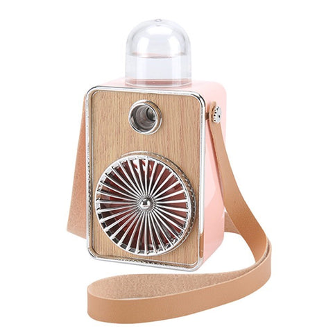 Portable Summer Cooling Fan with Light Mute Spraying Fan Personal Humidifier Fans